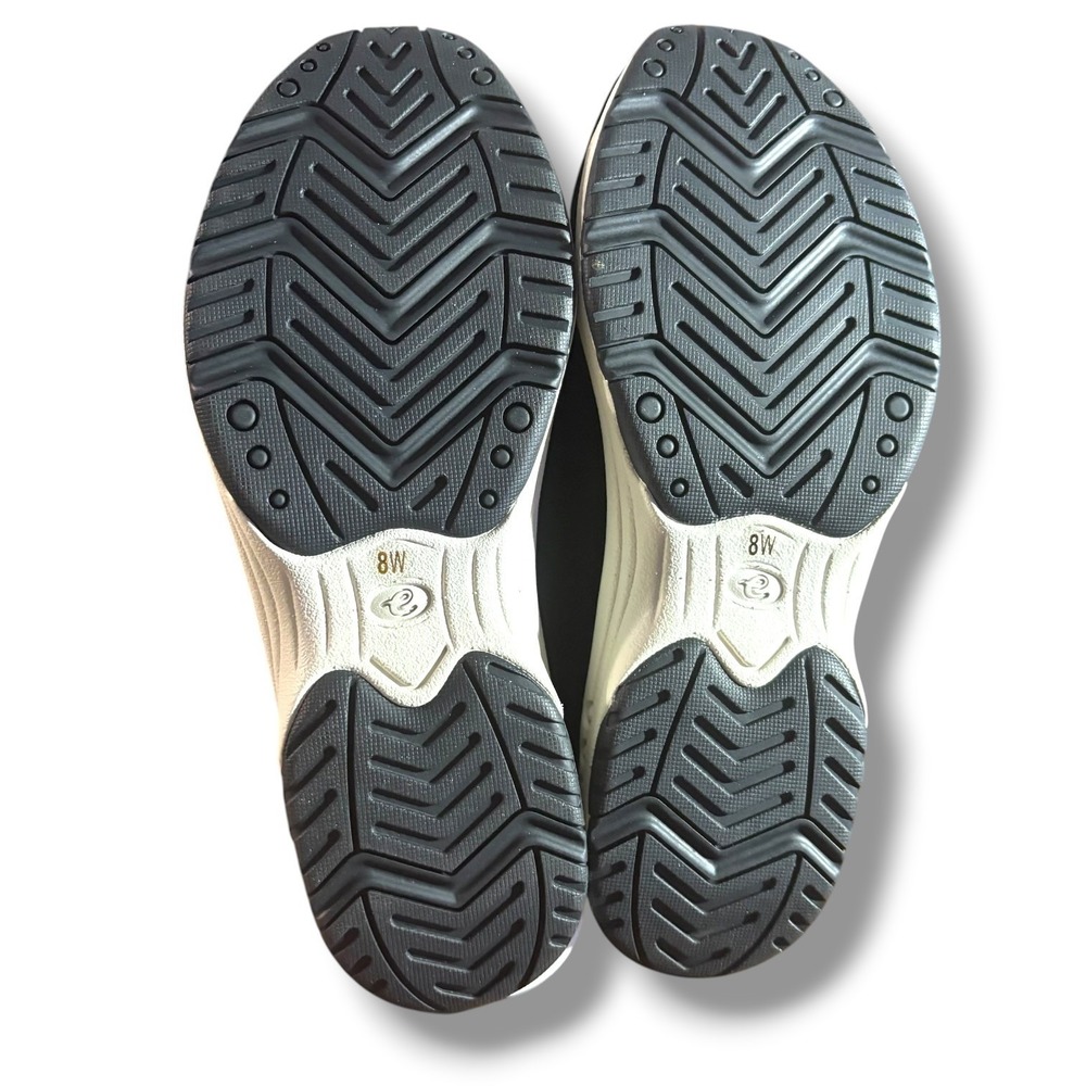 Easy Spirit Traveltime 813 Black Pink Floral Leather Clogs Mules Womens 8W - Picture 6 of 7